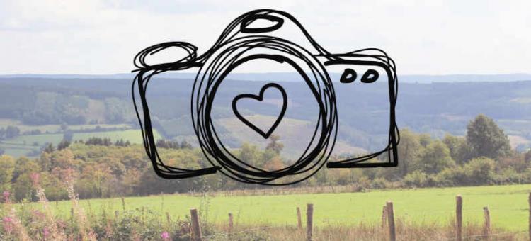 Appareil photo sur paysage